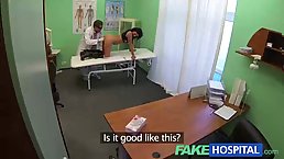 Mature brunette gets fucked by horny Doc