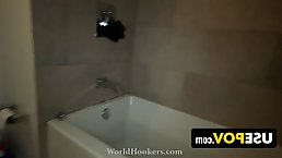 Busty blonde stepmom Mandy Rhea gets fucked while she talks on the phone