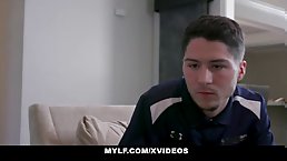 Brunette hot MILF with big boobs Reagan Foxx gets fucked by her stepson