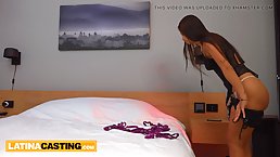 Petite 18 y.o. Latina lingerie model gets fucked in fake audition