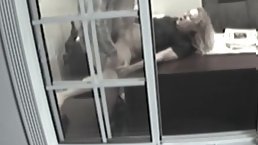 Horny blonde secretary gets fucked in the office