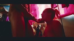 Amateur MILF sucking big cock after party