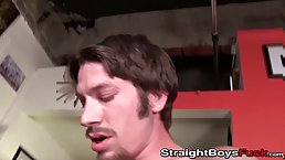 Horny Latina redhead gets hot threesome fuck