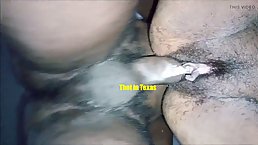 Amateur black MILF gets fucked and creampied