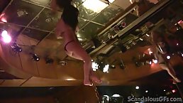 Pole dancing girlfriend strips for you