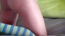 Sexy brunette teen strips on cam
