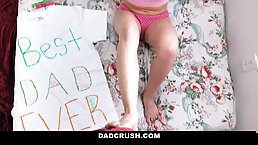 Young blonde babe gets fucked POV by her stepdad