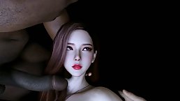 Busty lady gets fucked with double penetration by two BBCs