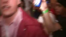 Amateur teen doggystyled during college sex party