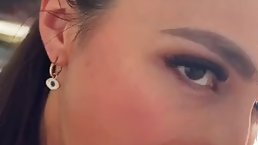 Sexy brunette babe Caryn Beaumont fucks hot
