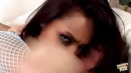 Busty brunette MILF loves having her big booty fucked and creampied