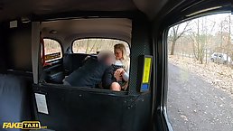 Busty blonde babe Gina Varney gets fucked by Euro cabbie