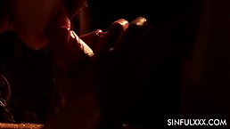 Small tits babe Gina Gerson gets fucked by two guys