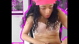 Young Latina Saturn Squirt gets her her hairy pussy ready for penetration