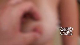 18 y.o. petite brunette girl gives head and her pierced pussy (POV)