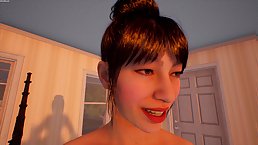 Asian teen does VR handjob (3D animation)