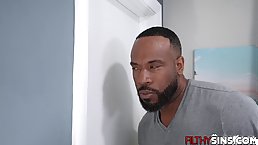Big ass and boobs ebony hottie Amari Anne cheats with boyfriend's stepdad