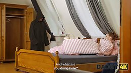 Small tits redhead babe Maya Sinn gets her pussy railed