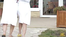 Beautiful brunette Colleen was in mood for hot sex with older BF