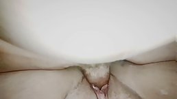 Amateur chubby MILF gets fucked and creampied