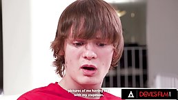 Big tits redhead MILF Lauren Philips gets anally fucked by her stepson