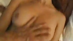 Small tits brunette babe gets fucked POV