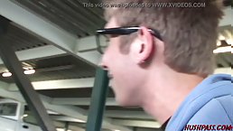 Small tits brunette babe gets her pussy smashed