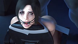 Sexy brunette gets dominated and anally fucked (3D animation)