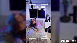 Sexy brunette babe Vanna Bardot in deep BTS fuck