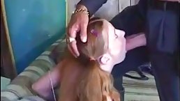Sexy ginger teen fucks her landlord