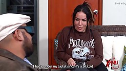 Large ass brunette MILF gets fucked at casting
