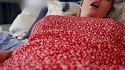 Busty blonde MILF with glasses gets fucked POV
