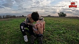 Beautiful brunette girl Sofia Indivar gets fucked in nature