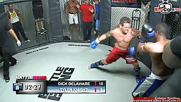 Petite blonde teen with small tits fucks hot in a boxing ring